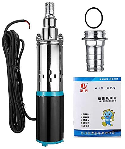 ZTBH Circulating pump 12V/24V 25m Solar Water Pump, High Pressure Deep Well Pump, Garden Home Agricultural Irrigation Durable (Color : 12V)