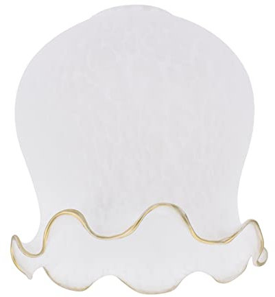 Uonlytech Chandelier Light Shade Frosted Glass Lamp Tulip Flower lamp Shade Barrel lamp Shade Lily Shade Flower Shaped Light Fixture