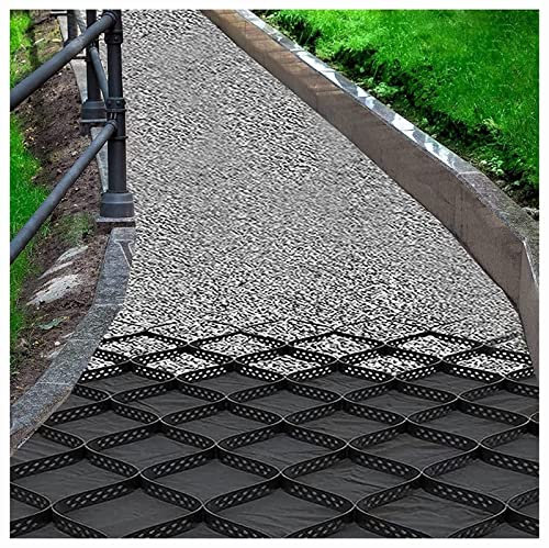 Stabilizzatore de Ghiaia Vialetti Giardino Pensiline Griglia di ghiaia, Griglia di terra in ghiaia alveolare permeabile for uso commerciale for pavimentazioni esterne paesaggistiche, Spessore 5cm/ 2in