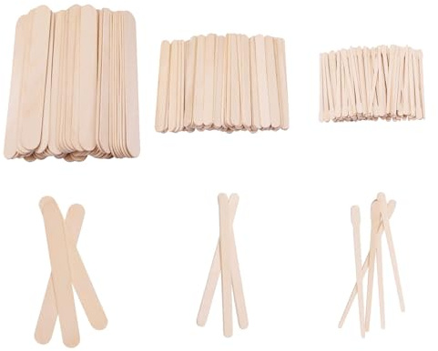 Cerioll Spatules À Cires,Spatules Épilation En Bois,Bâtons De Cire En Bois,200pcs Spatule Bois Cire,Spatule Bois Epilation Bâtons,Spatule Cire Epilation Jetable,Bâtons Applicateurs À Cire,3 Modèles