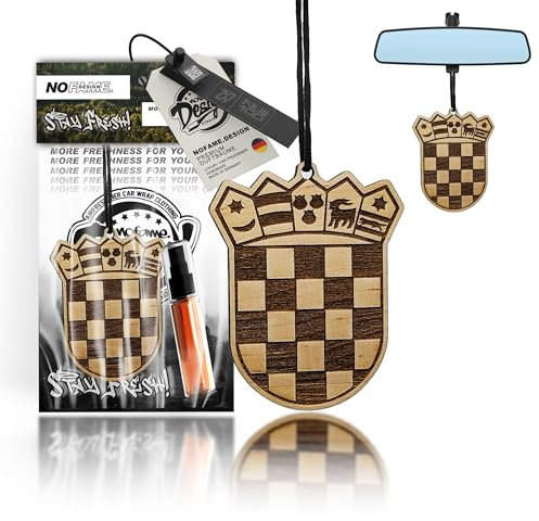 Auto Duft Lufterfrischer Holz | Verschiedene Länder | Duftbaum Auto Aufhänger Diffusor | Luxus Duft Auto Parfüm | Geschenke für Männer Frauen | Duftnote Last Gentleman (Kroatien)