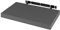 WOLTU Mensola da Muro Rettangolare Scaffale Libreria a Parete Decorazione per Cameretta Ufficio Porta CD/Dvd in Legno Grigio Scuro 40cm RG9372dgr