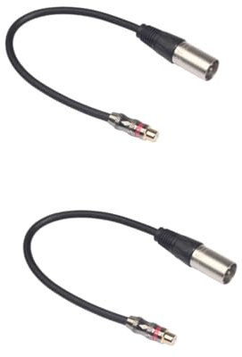 QUMIIRITY 2pezzi Audio Adattatore Per Microfono e Amplificatori La Del Resistente Musicisti Live