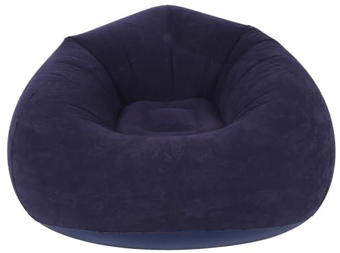 Aufblasbares Sofa, Luftsofa mit Beflockter Oberfläche, Aufblasbare Couch, Aufblasbare Couch, für Wohnzimmer, Schlafzimmer, Lesezimmer, Büro, Balkon, Outdoor-Reisen, Camping,