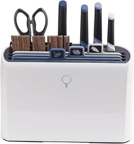 OLDMFZP Moderne intelligente Schneidebretter, intelligentes Schneidebrett und Messerset, Trockenhalter-Organizer for die Küche, Smart-Home-Gadgets