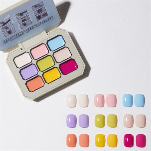 HUFENYU Set di smalti for Unghie cremosi e Colorati Palette di smalti in Gel Solido in Crema Palette di smalti for Unghie in Gel a Lunga Durata for Donne e Ragazze(Style 3)