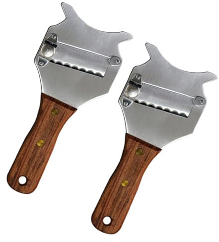 ULTECHNOVO 2pezzi Affettatrice Portatile Per Tartufi Formaggio e Cioccolato Realizzata in Acciaio Inossidabile Resistente Alla Ruggine Gadget Da Cucina Multiplo Struttura Razionale e Pratica