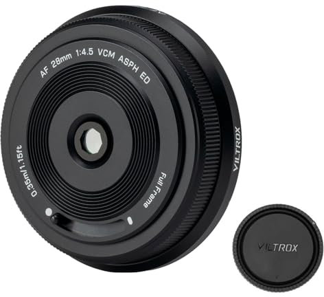 VILTROX 28mm F4.5 Full Frame Pancake Lens Auto Focus Chips-Size Wide Angle Lens Compatible with Nikon Z Mount Camera