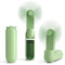 Aosun Ventilatore Portatile USB Pieghevole, Mini Ventilatore da Tavolo o Manuale, Ideale per Viaggi, Ufficio e Esterni, con Design Compatto e Fresco Istantaneo (Verde)
