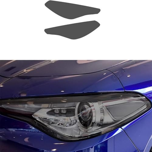 Pellicola protettiva per fari auto Adesivo trasparente nero fumé per fanale anteriore Per Alfa Romeo Giulia 952 dal 2016 al 2021
