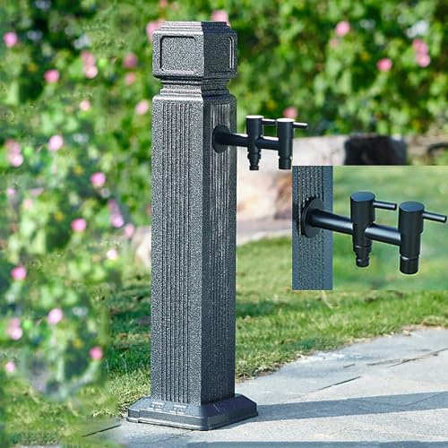 Columna Agua para jardín, Columna Agua, Grifo Exterior anticongelante, Grifo Agua, Soporte Manguera Independiente, Grifo Exterior a Prueba congelación, hidrante, Grifo Agua para Montaje Suelo