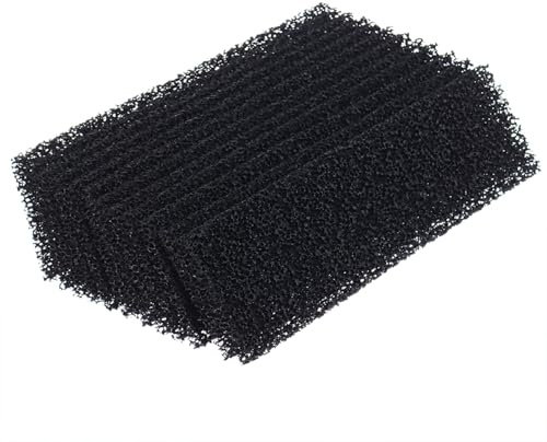 LTWHOME Filterschwamm (235mm x 65mm x 8mm) mit den Kohlenstoffen geeignet für Fluval U4 Filter(24 Stück)