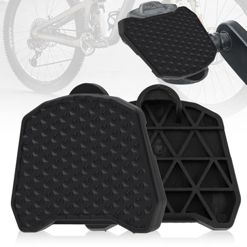 2 PCS Pedale Plate, Pedalplatten Adapter für Rennrad Klickpedale, Umrüsthilfe für Klickpedale Rennrad auf Flache Fahrrad Pedale, leichte Nylon Pedal Abdeckung für Alltag, Freizeit & Stadtverkehr