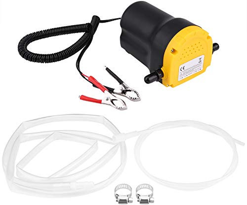 Aramox Extracteur de Pompe de Changement d'huile, Plastique en Aluminium DC 12V 60W extracteur de Fluide Huile Moteur Pompe de Transfert Aspiration 250L/heure pour Voiture Moto Quad