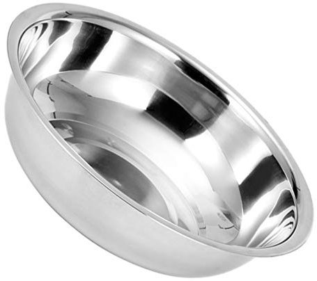 Cabilock Edelstahl Schüssel Rührschüssel Salatschüssel 32cm Obstschale Metallschüssel große Deko Schale Backschüssel Servierschüssel Küchenschüssel für Küche Salat Teig Gemüse Waschen