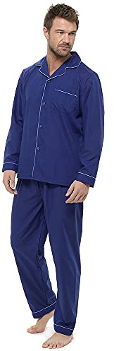 Undercover Mens Traditional Button Pyjamas HT325/MN83 Navy L