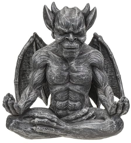 Pacific Giftware Gargoyle Meditation Figurine, 6.1-inch Height, Resin, Table Decoration
