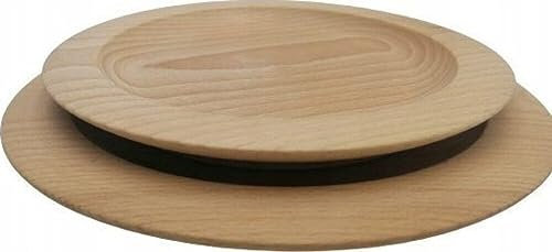 Wooden World - Dekoratives Set aus Holztellern zum Servieren von Gerichten und Vorspeisen – 25 cm & 30 cm