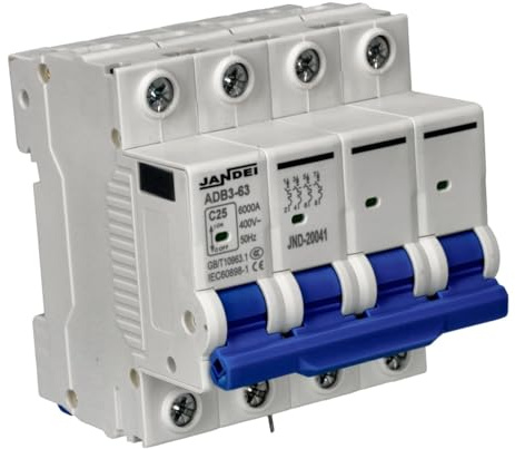 Jandei - Interruptor magnetotérmico curva C 4P 25A