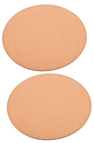 BCOATH 2pcs Cork Plant Coasters Garden Planter Mats Heatproof Mat for Indoor Plant Use Reusable Flowerpot Water Trays Plate