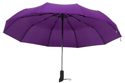 JEWEDECO Automatischer Regenschirm Mit Winddichter Struktur Für Reisen Und Außenbereich Kleiner Reiseschirm Stick-griff Für Regen Und Sonnenschutz Rucksackschirm Aus Robuster Materialien