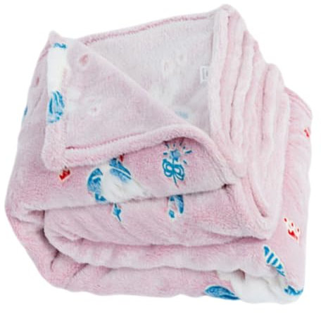 BESTonZON Flanell Babydecke Mit Cartoon-Druck Warme Und Flauschige Kinderdecke Atmungsaktiv Und Waschbar Hübsch Und Kuschelig Für Jungen Und Mädchen