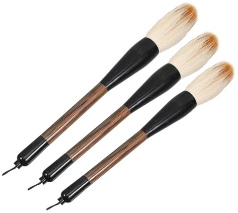 Alipis 3pezzi Pennelli Per Calligrafia Cinese Pennelli Per Disegno Sumi Adatti All Acquerello Calligrafia Cinese Setole Di Impugnatura Ergonomica Disponibili in Diverse Dimensioni Per Pri