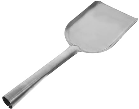 UKCOCO Paletta per Cenere per Stufa Pala in Acciaio Inox per Braciere Utensili Resistenti Paletta per Cenere di Carbone Strumenti per Pulizia e Barbecue