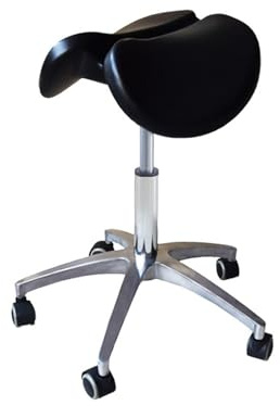 Silla en Forma de Silla de Montar, Silla Ergonómica, Trabajo Regulable en Altura, Adecuada for Estilistas y Dentistas