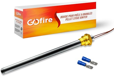 Candela di accensione per stufa a pellet, 140 mm, Ø9,9 mm, 280 W, 230 V | Compatibile con Piazzetta, Superior, JOLLY MEC, Interstoves, Invitta, MCZ, Freepoint, Red, KAUSIFLAM / SKIA