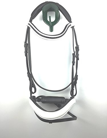 gs-sports Trense Lacktrense Trensenzaum anatomische Trense Zaumzeug für Pferde mit schwedischem Reithalfter