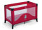 Foppapedretti Lettino da Viaggio Teddytour, Pieghevole, Grande Aerazione tramite Inserti in Rete Laterali, Piedini aggiuntivi per maggiore Stabilità, Custodia da Viaggio, 78x67x127 cm (aperto), Rosso