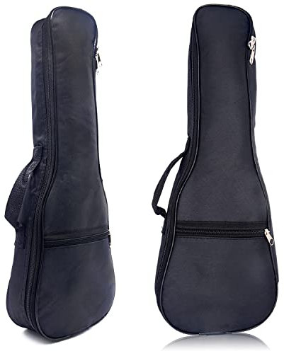 majowir Ukulele-Tasche mit Polsterung für Ukulele, Schwarz Tenor schwarz