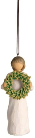 Willow Tree Magnolia Hanging Ornament | Aus einer Susan Lordi gegossenen Original-Schnitzerei, bedeutungsvolles Geschenk für jeden Anlass, fertig zum Aufhängen