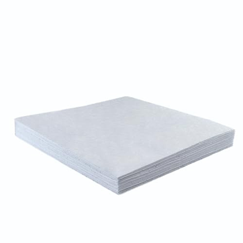 BearTOOLS Oil Absorbent Pads - Absorb Oil, Fuel, Petrol, HVO, Hydraulic Oil - Spill Control Sheets - 50cm x 40cm, 20 Sheets, Sonic Bonded Core with Spun Bound Top Layer, White - Indoor/Outdoor Use