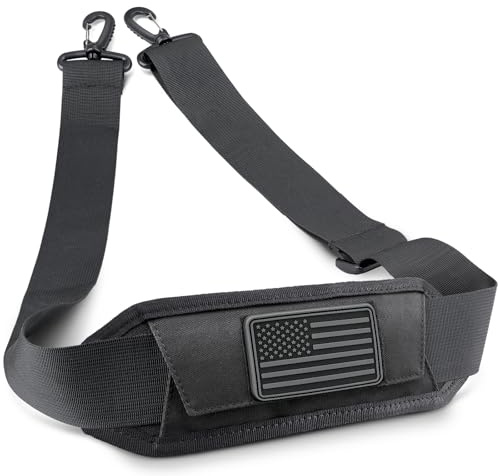 WYNEX Shoulder Strap Pad for Tactical Pouch, Universal Bag Strap with Detachable Thick Pad Single Shoulder Straps Replacement