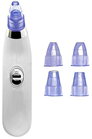 Mini Aspiratore Facciale 345636, Pulizia Viso, Rimuovi Punti Neri e Impurità, Pulisci Viso, Aspira Punti Neri , Testine Intrcambiabili, Pulitore Elettrico Per Pori, Mini Aspiratore Facciale