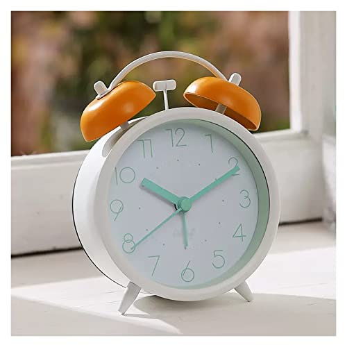 Sveglie Sveglia a doppia campana, sveglia forte for chi ha il sonno pesante, orologio analogico a batteria con retroilluminazione for comodino, camera dei bambini, scrivania Sveglie per bambini ( Colo