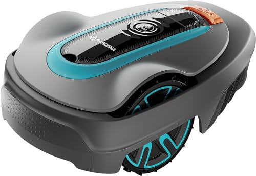 Gardena Robot cortacésped Smart SILENO City 400 m²: tecnología Lona AI, Control con aplicación, SensorControl, para Pendientes máx. 35 por ciento, Easy Passage, versión ES (19605-74)