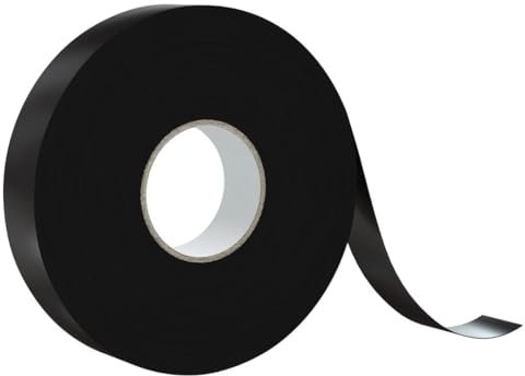 GOCABLETIES Lot de 10 rouleaux de ruban adhésif auto-soudant - 19 mm x 5 m - Ruban isolant et d'étanchéité pour réparations étanches - Noir