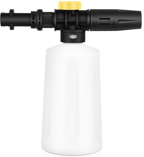 RUKHOOL Schaumlanze Schaumdüse Schaumkanone für Kärcher K7 K2 K3 K4 K5 K6 Schaumsprüher Hochdruckreiniger Zubehör Auto Schaum Aufsatz 0,7 L Sprühflasche Seifenspender Foam Sprüher Schaumpistole