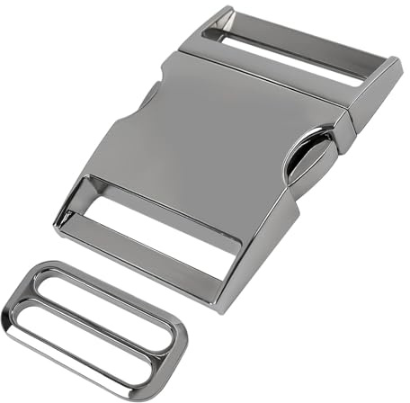 SHENGYIG 62 mm Gürtelschnalle für Herren und Damen | Zinklegierung Schnalle in Silber, Robust und Stilvoll, Kompatibel mit Gürteln und Rucksäcken