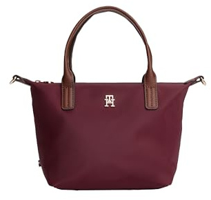 Tommy Hilfiger Damen Popette Kleine Abnehmbarem Schultergurt Mini-Tragetasche, Deep Rouge