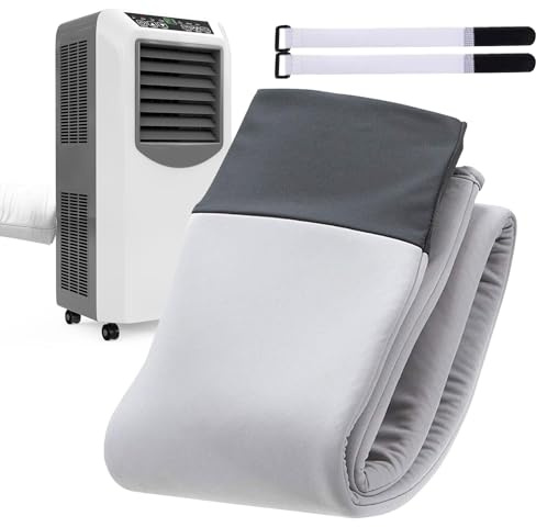 Cubierta aislante para tubos de aire acondicionado - Funda portátil para tuberías de aire acondicionado,Protección ajustable Tubo de escape externo para casa App. Hotel