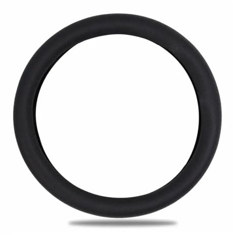 EIHI Silicone Nero Copri Volante Coprivolante Auto Universale - Accessori Auto Interno- Copertura Copri Sterzo Macchina Essenziali da 34 a 40cm Adatto