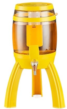 TOTIKI Dispensador De Cerveza Dispensador De Bebidas Dispensadores De Bebidas For Fiestas Bar En Casa Dispensador Bebidas(Yellow)