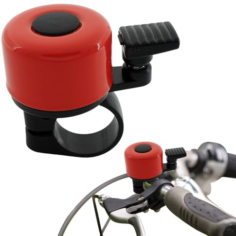 Dewireaey Timbres de Bicicleta antioxidantes para niños y Adultos,Timbres de Bicicleta de Aluminio para manillares de 2 cm de diámetro máximo - de con Sonido Fuerte y nítido para
