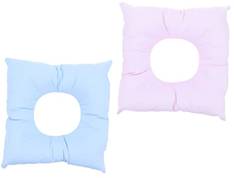LALADEFIEE Cuscino per Massaggio Viso in Cotone 2 Pezzi Morbido e Lavabile per Saloni di Bellezza e Centri Estetici, Supporto Confortevole per Posizione Rilassante