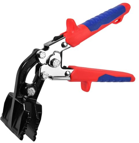 GOLD DEER Sheet Metal Hand Seamer, 3 Inch Bend-Tip Sheet Metal Bending Tool for Flattening Metal, Precision Duckbill Pliers and Sheet Metal Tongs, Ideal for HVAC Projects