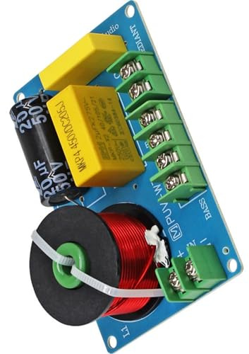 ZEPFJHE Universals 3 Way Passive Crossovers for 4-8Ohm Speakers Boosts Sound Without Complex Wiring or Soldering Required High Middle Low Frequency Divider